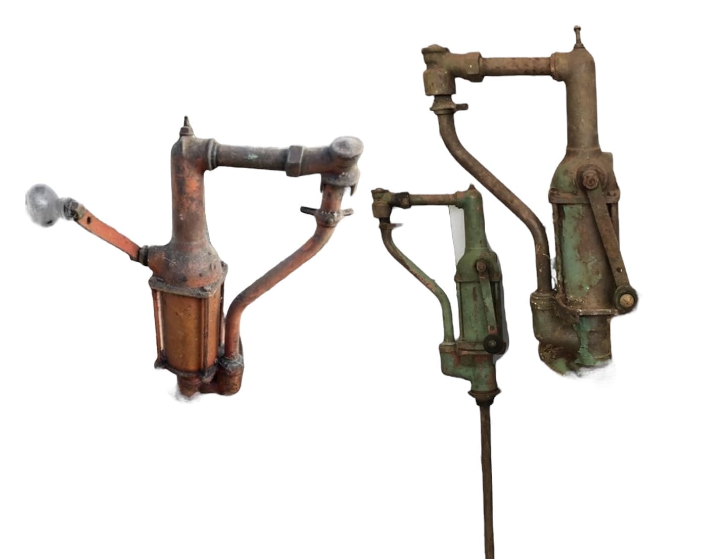 THB3517 Oil Pump Hand Crank (2 x green / 1 x red ) • Trevor Howsam 