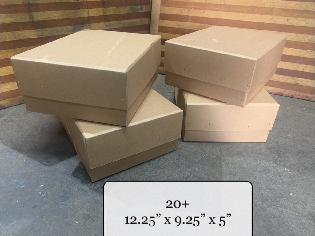 THB5163 Boxes buff card assorted sized with lid (packing) • Trevor ...