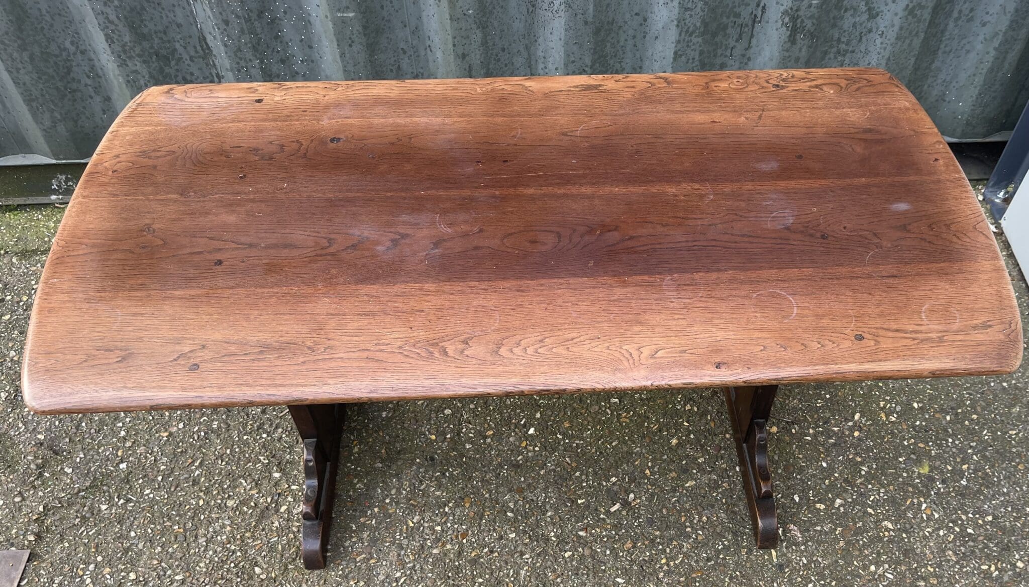 THB9089 dining table set ercol carver and chair colonial dark wood