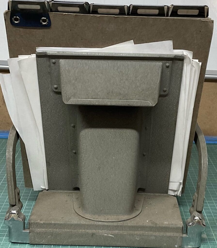 THB9542 index card filing system Kalamazoo posting tray desk top grey