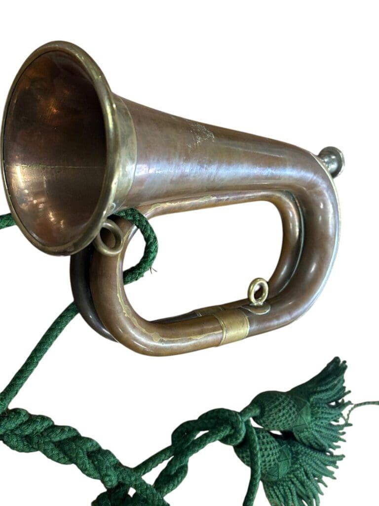 THB13617 bugle brass and copper with green rope shoulder strap Henry ...
