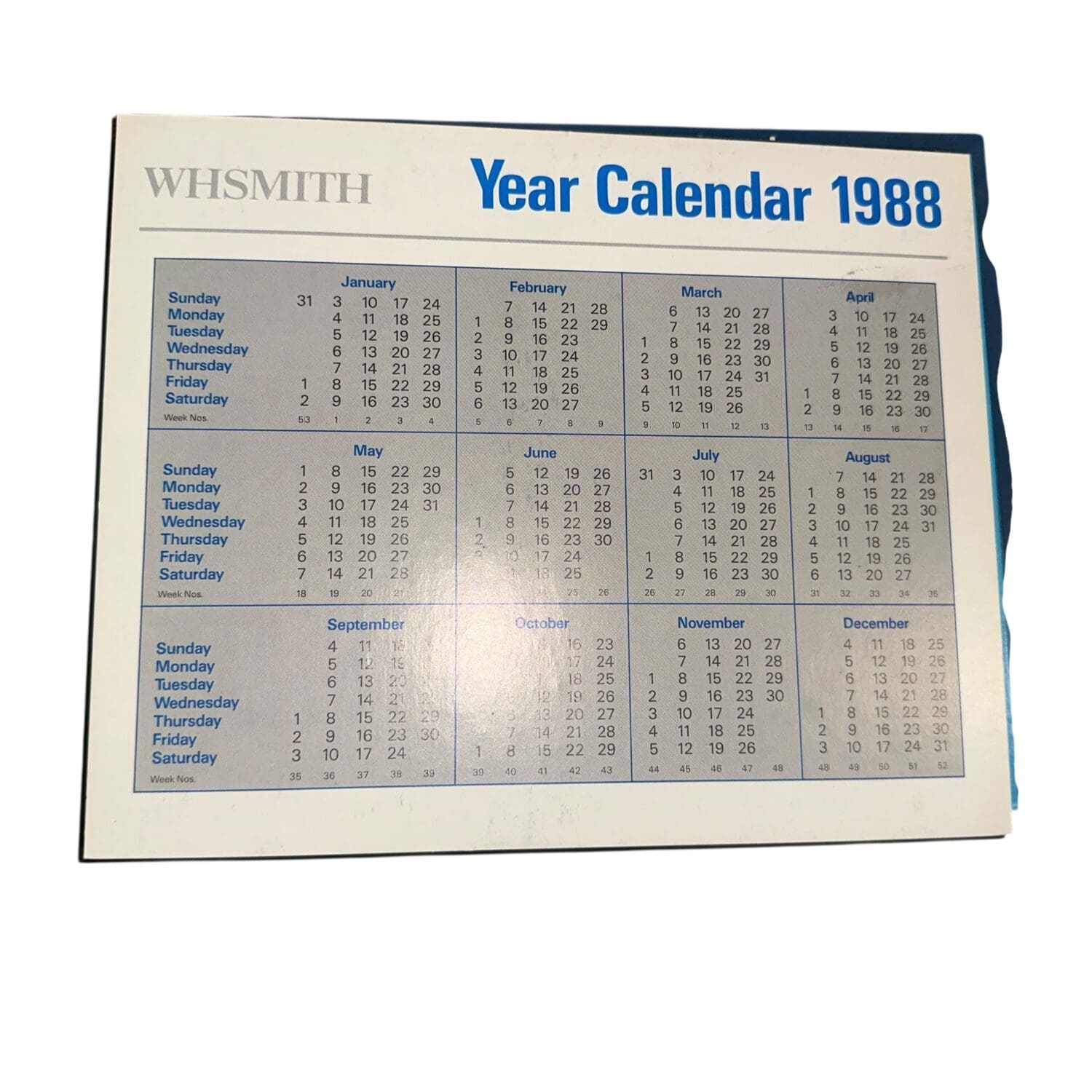 THB14968 Desk calendar 1980s assorted • Trevor Howsam Limited (Boston)